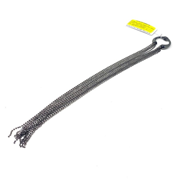 NWT Free People Broadway Chain Barette Hematite Hair Accessory - Picture 5 of 9